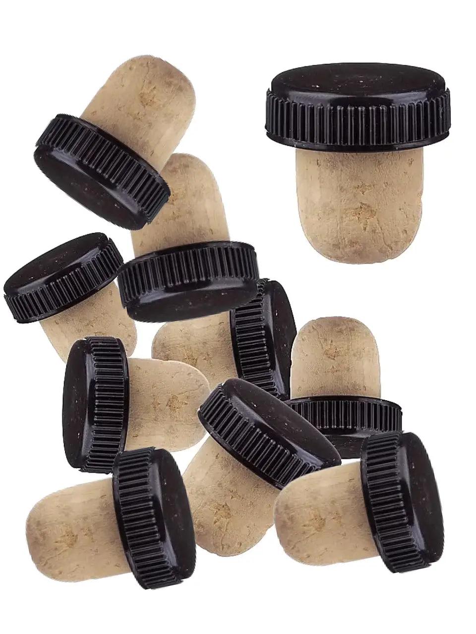 Корок корковий 28х8+27х19 мм 50 шт. Чорний (31571558) Корок корковий 28х8+27х19 мм 50 шт. Чорний (31571558)