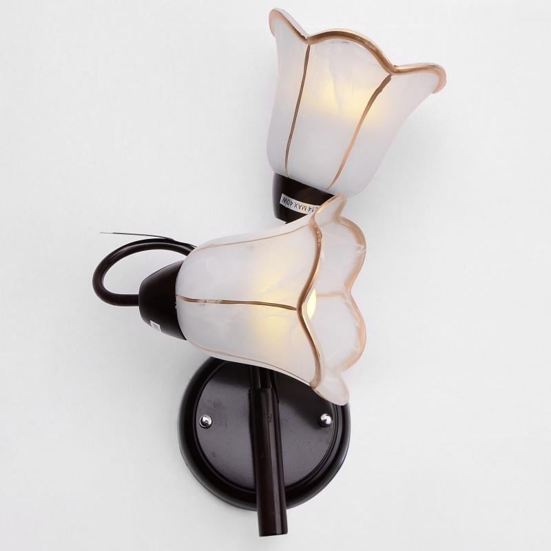 Бра настенное накладное LK-404W/2 E14 B флористика (L67-118)