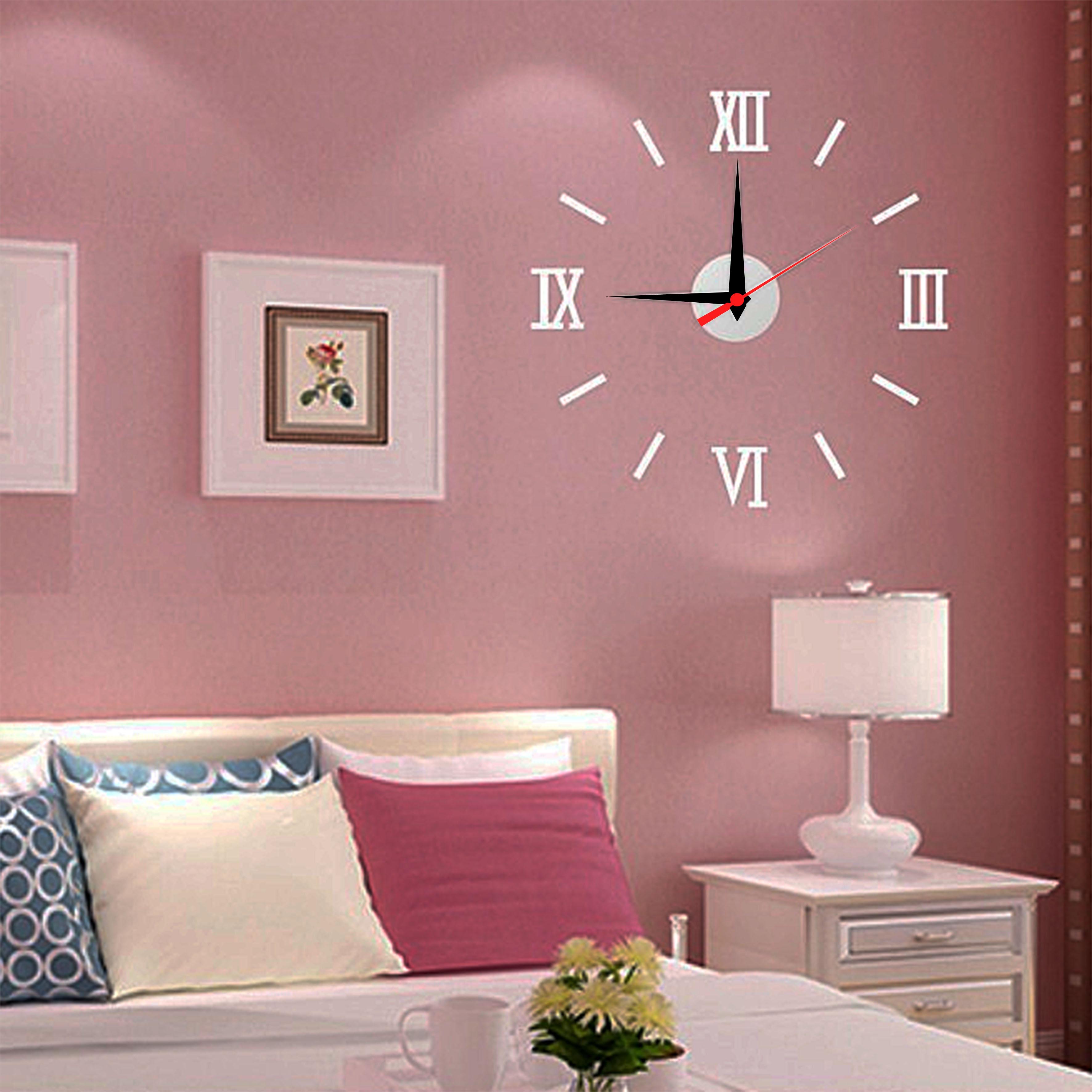 Часы настенные 3D Switch с регулируемым диаметром 38 см Белый (512)