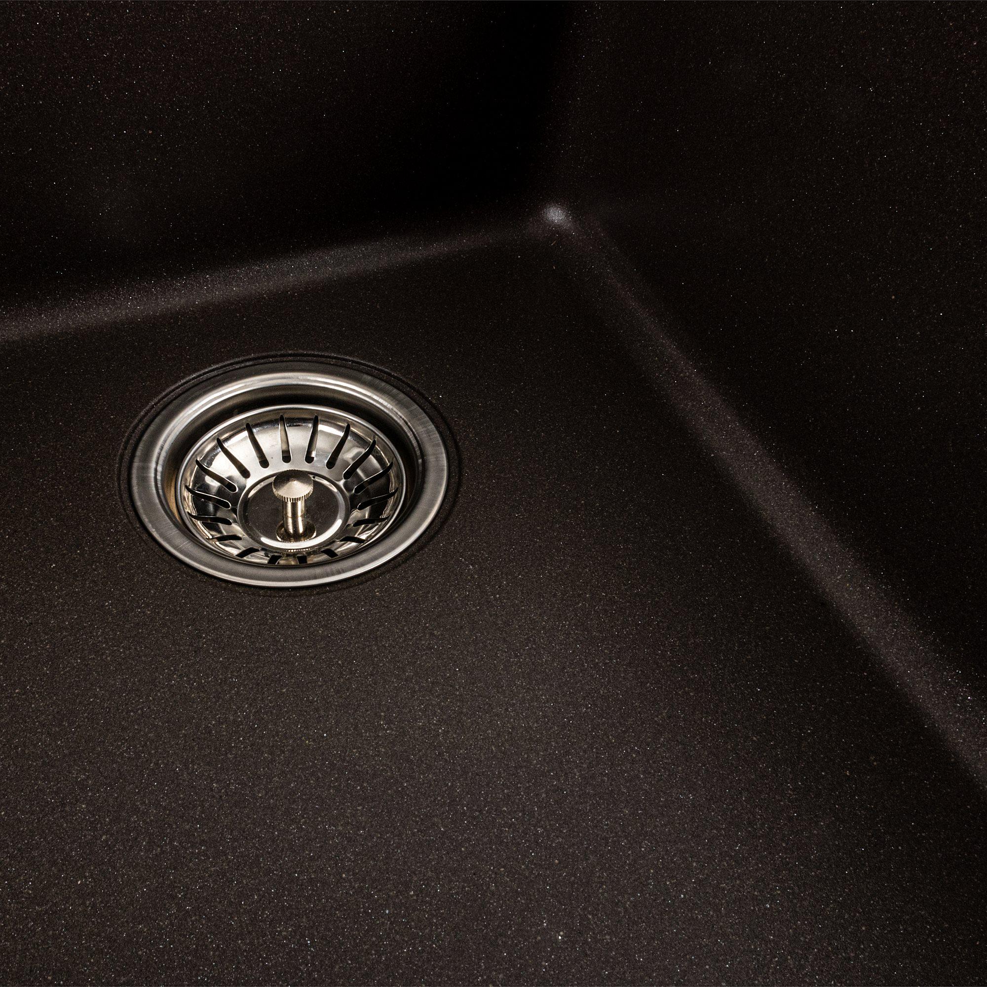 Мийка гранітна для кухні Platinum 9950 PANDORA матова Темна скеля - фото 5 Мийка гранітна для кухні Platinum 9950 PANDORA матова Темна скеля - фото 5