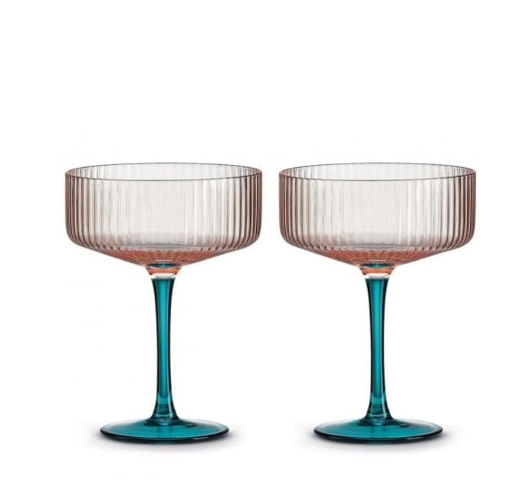 Набір келихів для коктейлю Pozzi Milano Modern Classic 250 мл 2 шт. Рожевий (111005248) - фото 1 Набір келихів для коктейлю Pozzi Milano Modern Classic 250 мл 2 шт. Рожевий (111005248) - фото 1