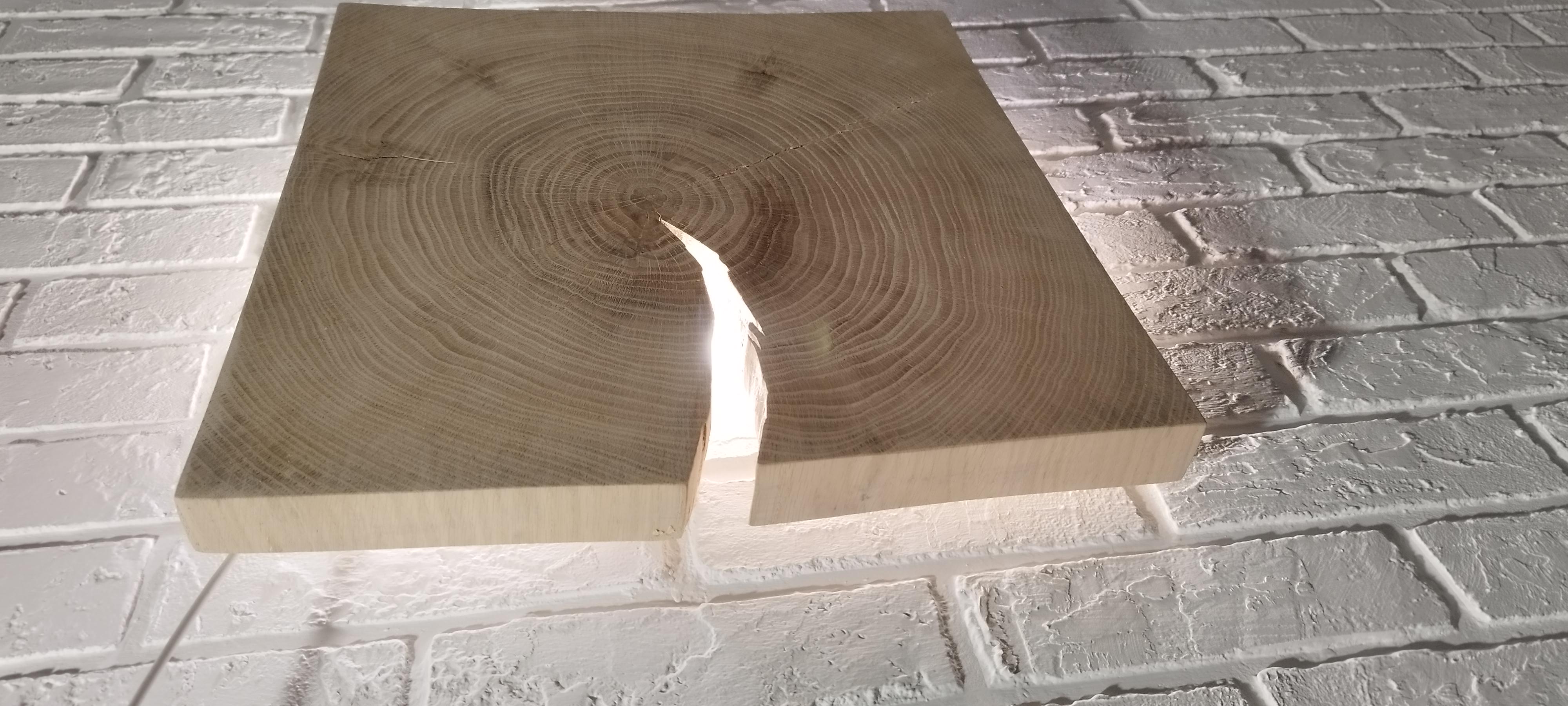 Бра из дерева в стиле Loft H&H Extraordinary 35х35х3 см Дуб - фото 3 Бра из дерева в стиле Loft H&H Extraordinary 35х35х3 см Дуб - фото 3