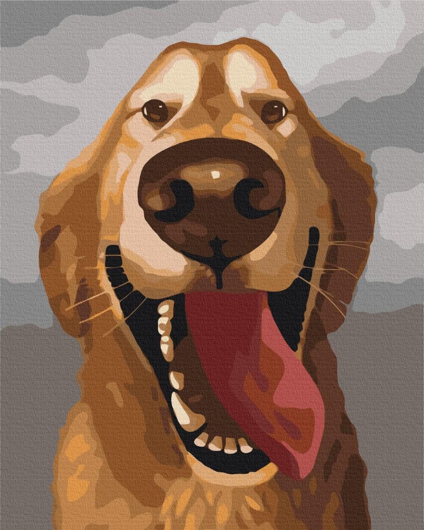 Картина по номерам Brushme Счастливый друг 48x60 см (BS41103L) Картина по номерам Brushme Счастливый друг 48x60 см (BS41103L)