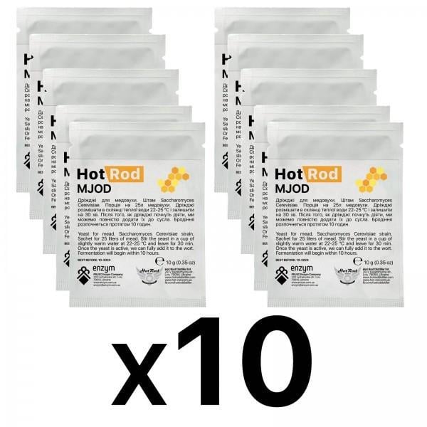 Дріжджі винні Hot Rod Mjod 10 г для медовухи 25 л 10 шт. (D0401) - фото 2 Дріжджі винні Hot Rod Mjod 10 г для медовухи 25 л 10 шт. (D0401) - фото 2
