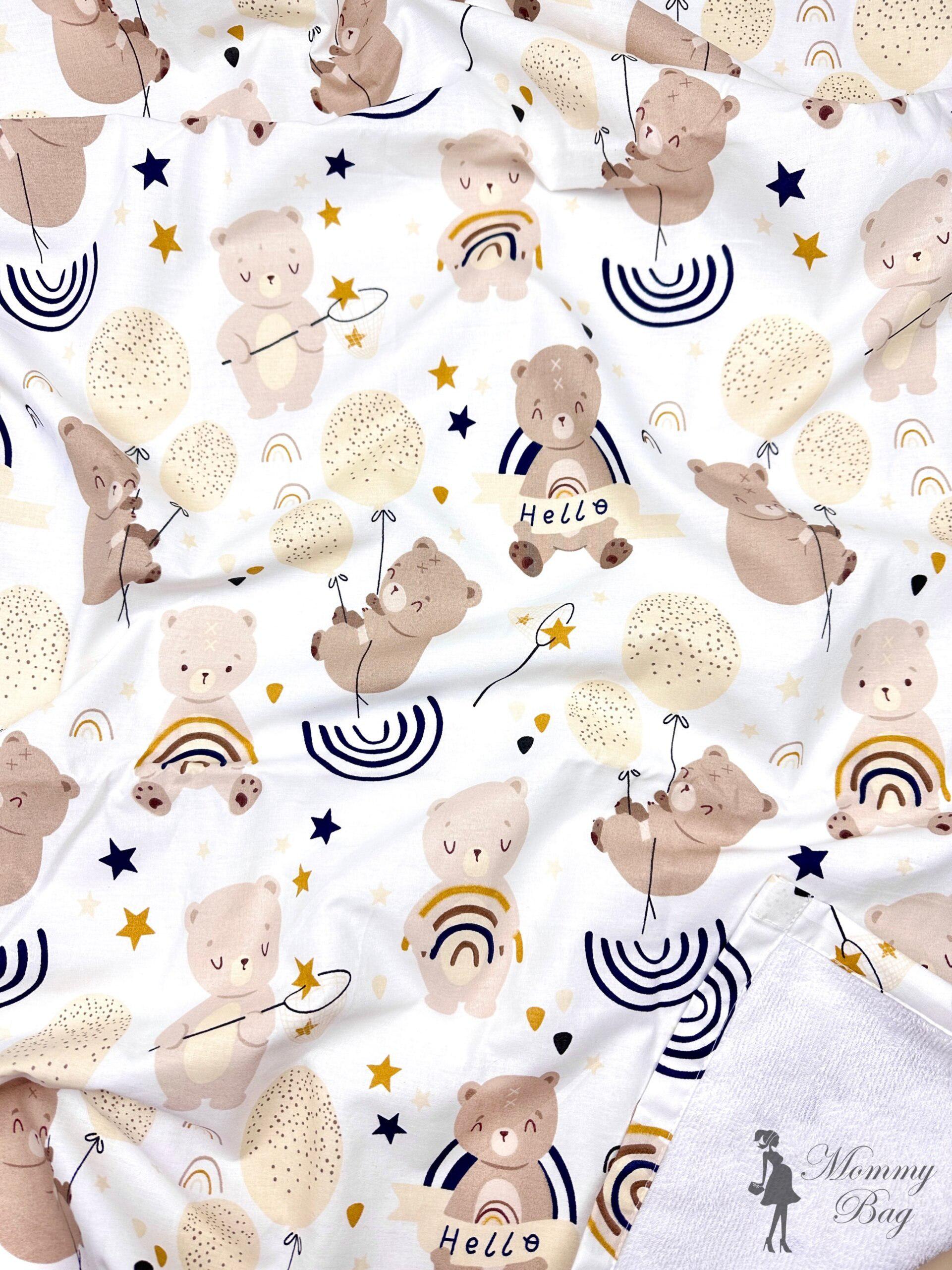 Пеленка многоразовая Медвежонок с радугой #3 непромокаемая (141399)