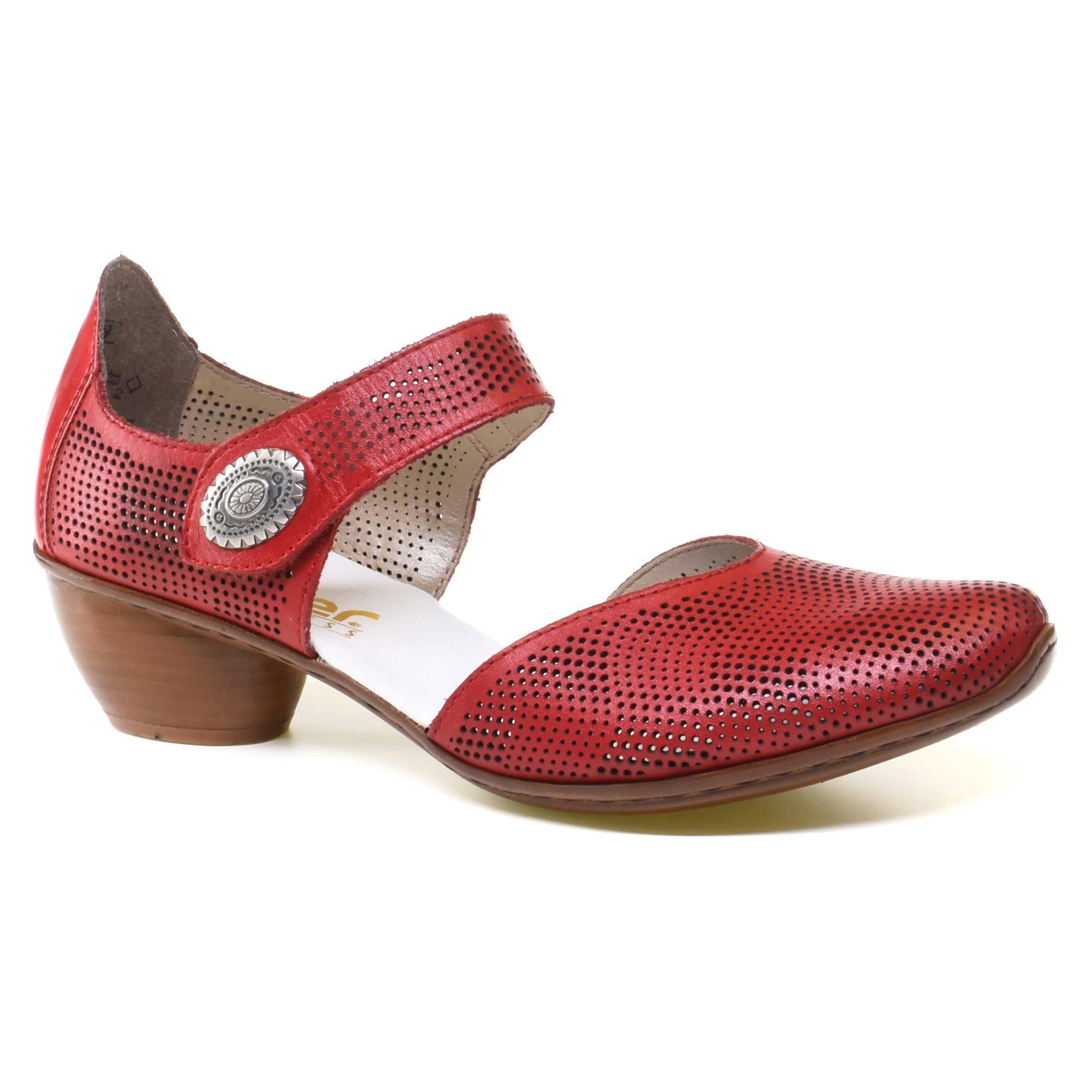 Туфли женские весенние Rieker р. 36 Красный (089195-36)