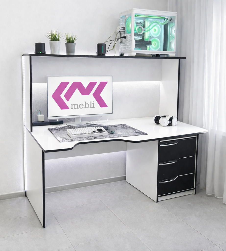 Геймерский стол с надстройкой GTR VS-130