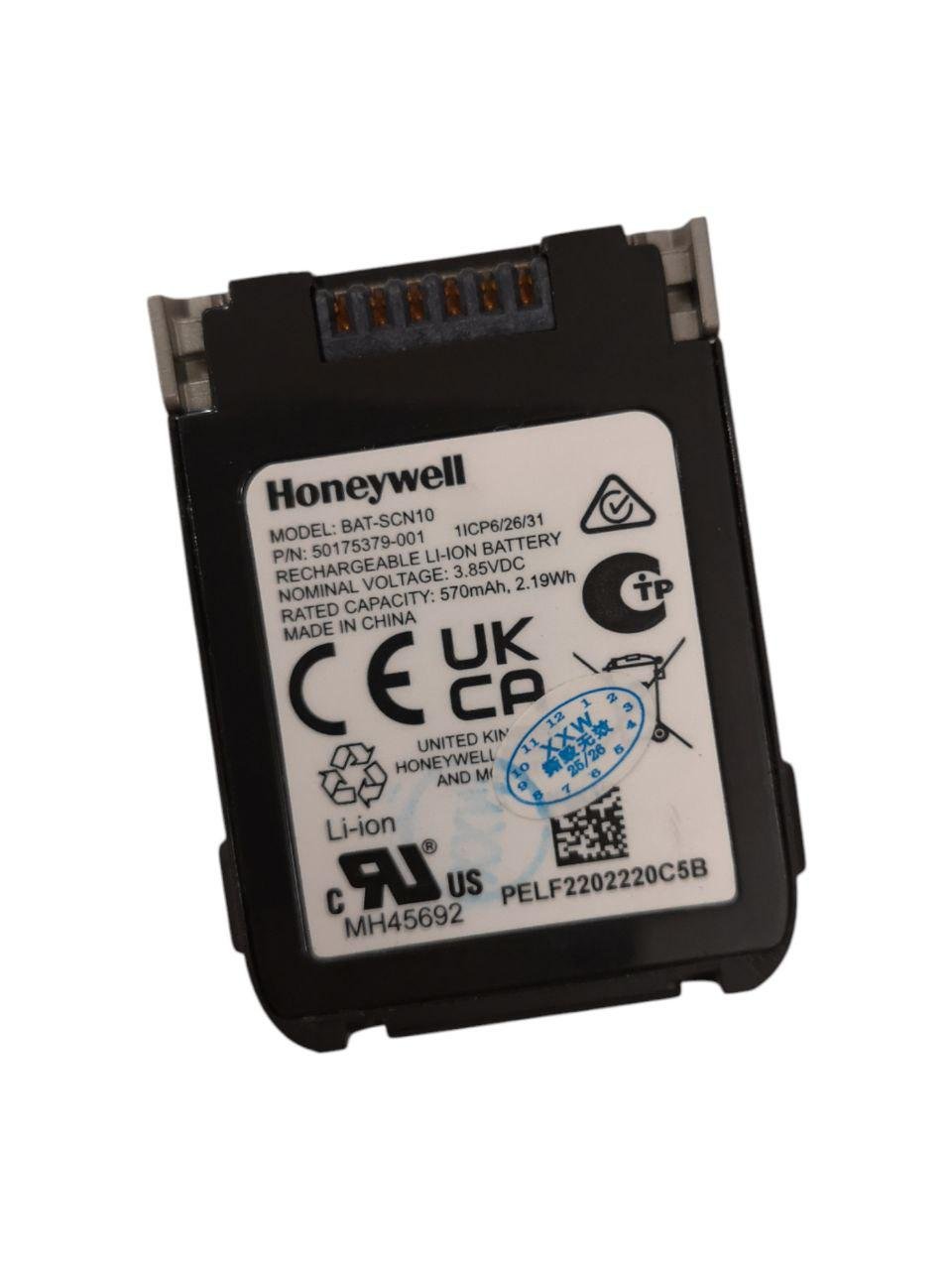 Аккумулятор для Honeywell 8675i Wearable Scanner BAT-SCN10 570 mAh 2,19Wh (000013420)