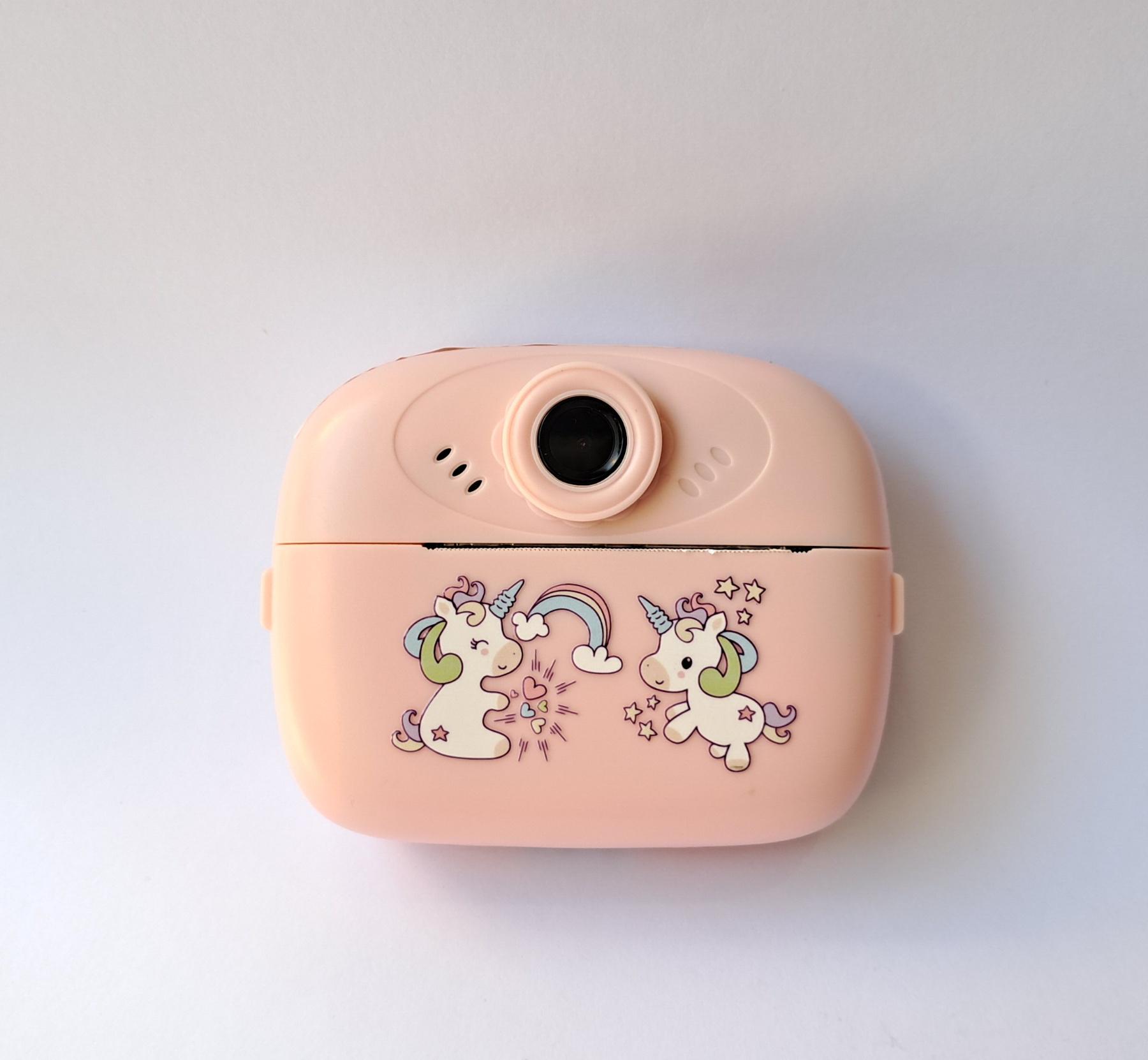 Фотоапарт дитячий з миттєвим друком єдиноріжки Рожевий (FD-121) Фотоапарт дитячий з миттєвим друком єдиноріжки Рожевий (FD-121)