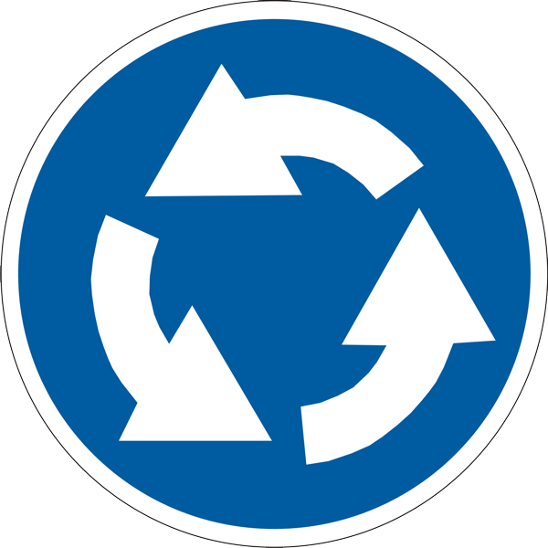 Дорожный знак круглый Фабрика знаков 4.10 700 мм (502050-02)