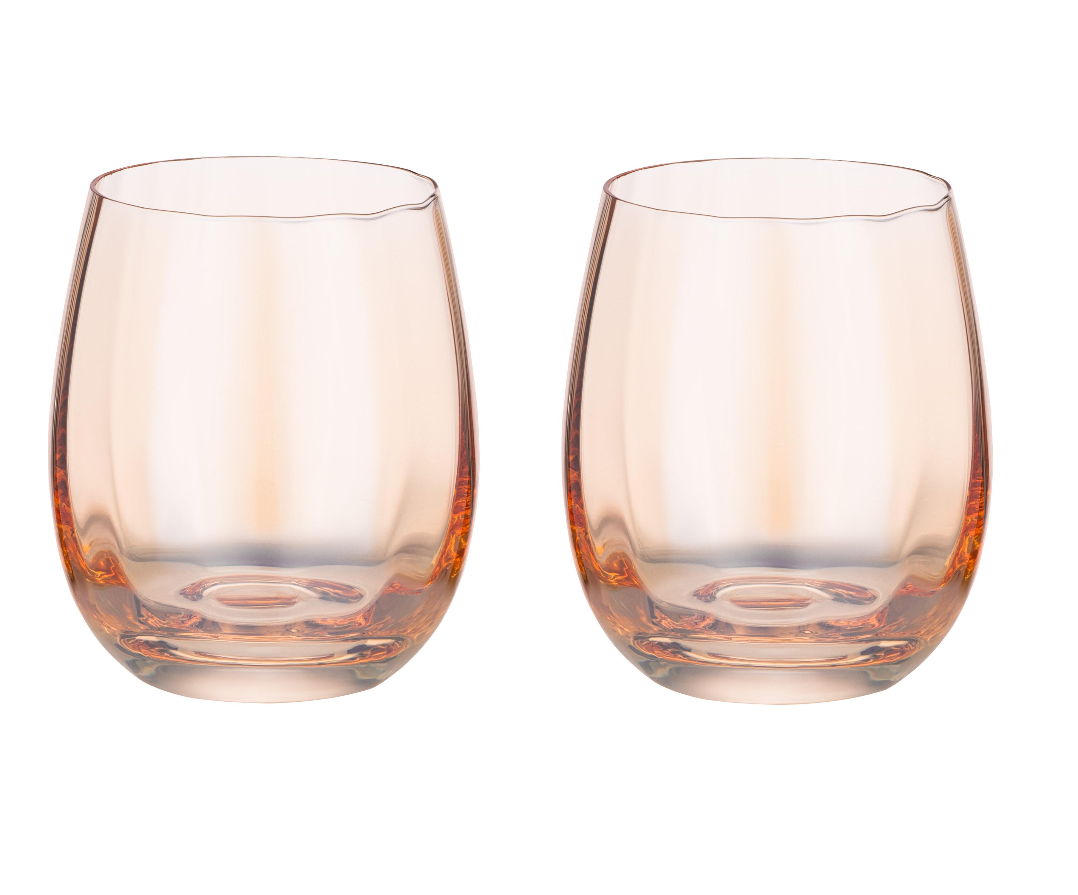 Стаканы Ardesto Amber Black Mars стекло 2 шт. по 480 мл Прозрачно-золотистый (624759)