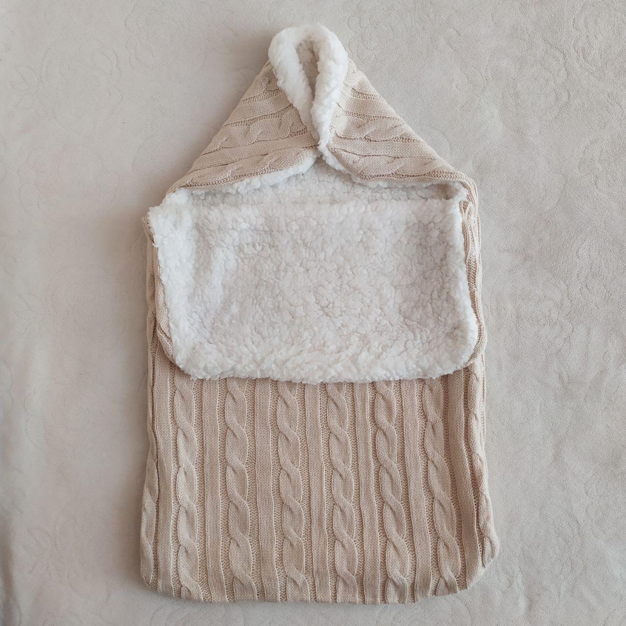 Детский конверт для коляски демисезонный For kids Бежевый