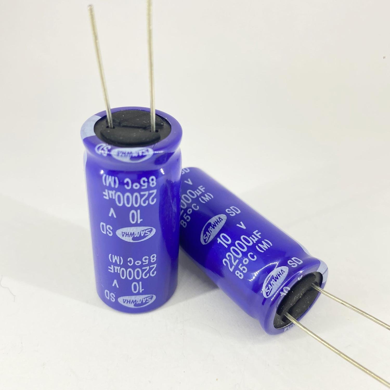 Электролитические конденсаторы Samwha 22000 мкф 10V 18x40 мм 85 °C (5487)