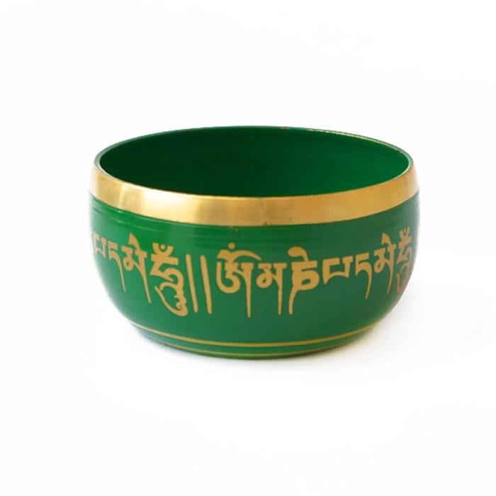 Співаюча чаша лита середня Зелений (9070104)