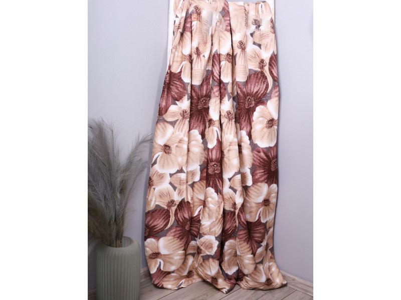 Плед Цукерка 140404 двоспальний Коричневий із сірим (DR009360) - фото 1