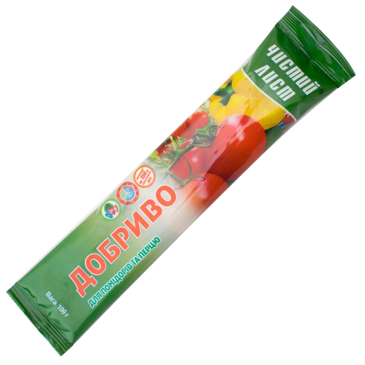 Добриво для томатів та перцю Чистий лист 100 г 20 шт. (ace31857)