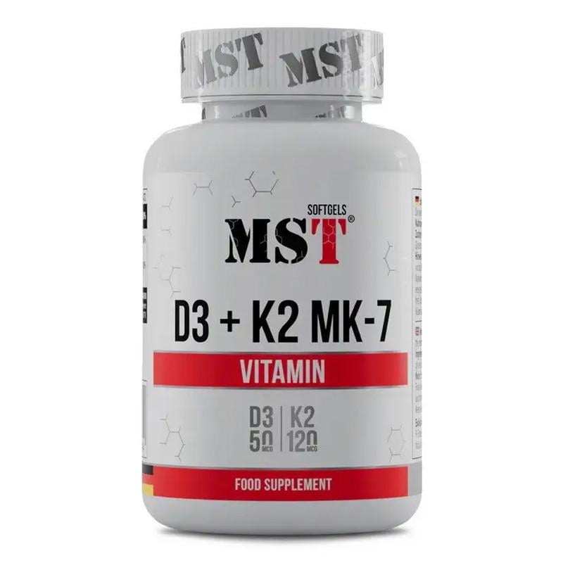 Вітамін D3 та К2 MST Vitamin D3+K2 MK-7 60 капс. (23195-01)