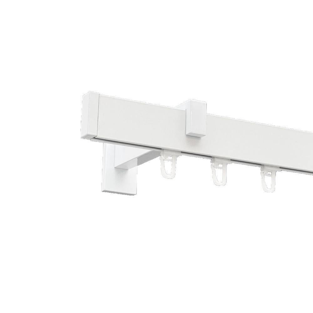 Карниз профільний Орвіт SQUARE LINE одинарний 15 см 3,0 заглушка Білий (224-0019)