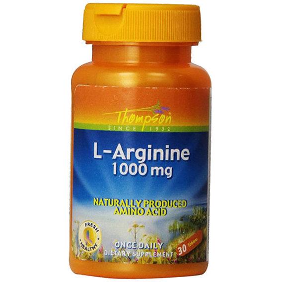 Аргинин Thompson L- Arginine 1000 мг 30 Tabs THO-19009