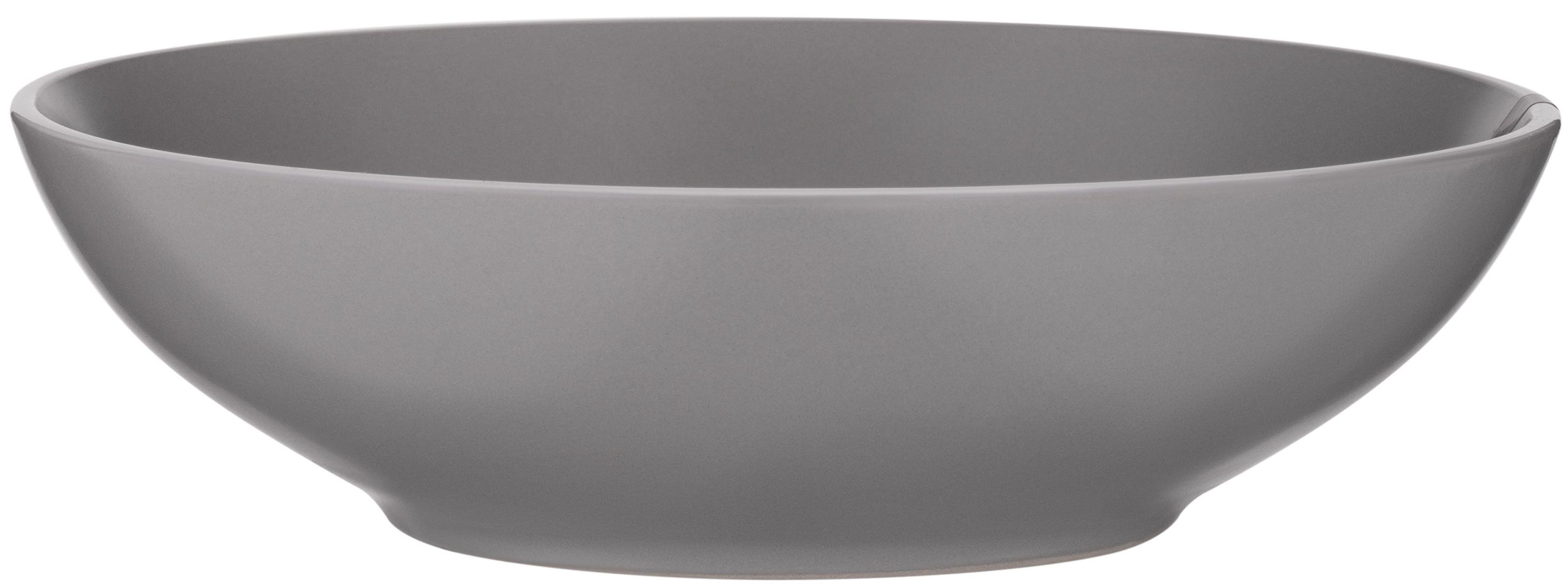 Тарелка суповая Ardesto Cremona AR2920GRC керамика 20 см Dusty grey