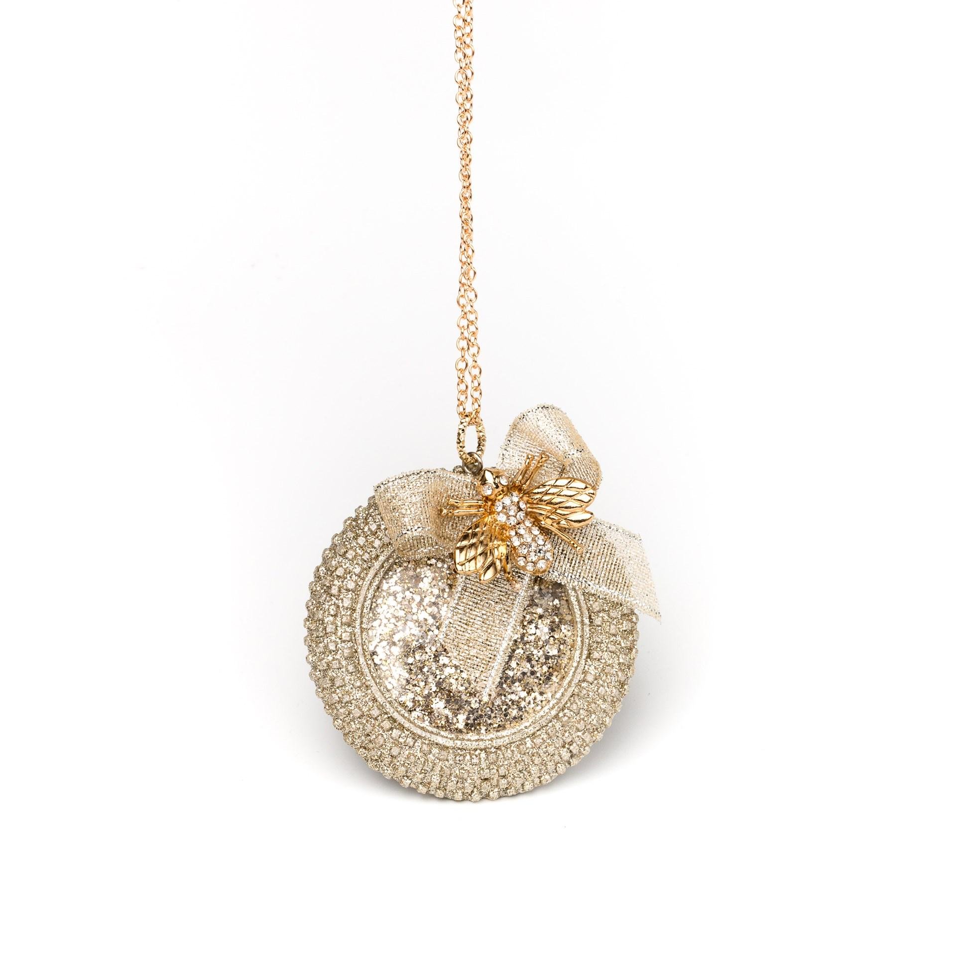 Іграшка на ялинку Флоріаль "Гетсбі" куля 8 см Золотий (5000)