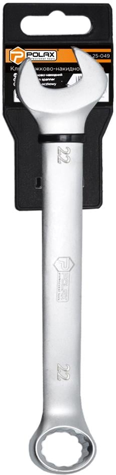 Ключ рожково-накидний Polax CrV DIN 3113 Satin finish 22 мм (25-049) Ключ рожково-накидний Polax CrV DIN 3113 Satin finish 22 мм (25-049)