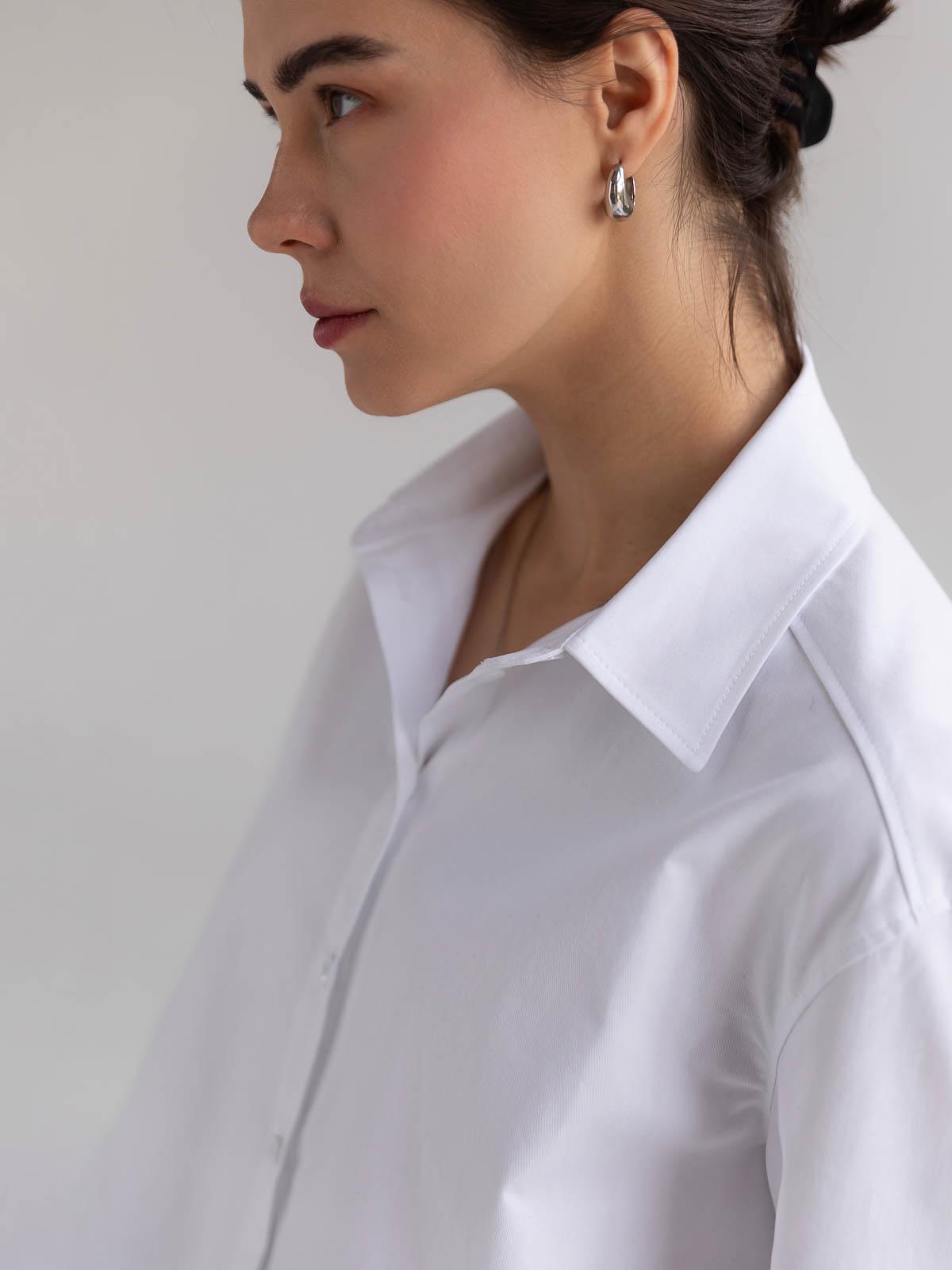 Сорочка жіноча котонова FROMUS XL Білий (9507-1) - фото 7 Сорочка жіноча котонова FROMUS XL Білий (9507-1) - фото 7