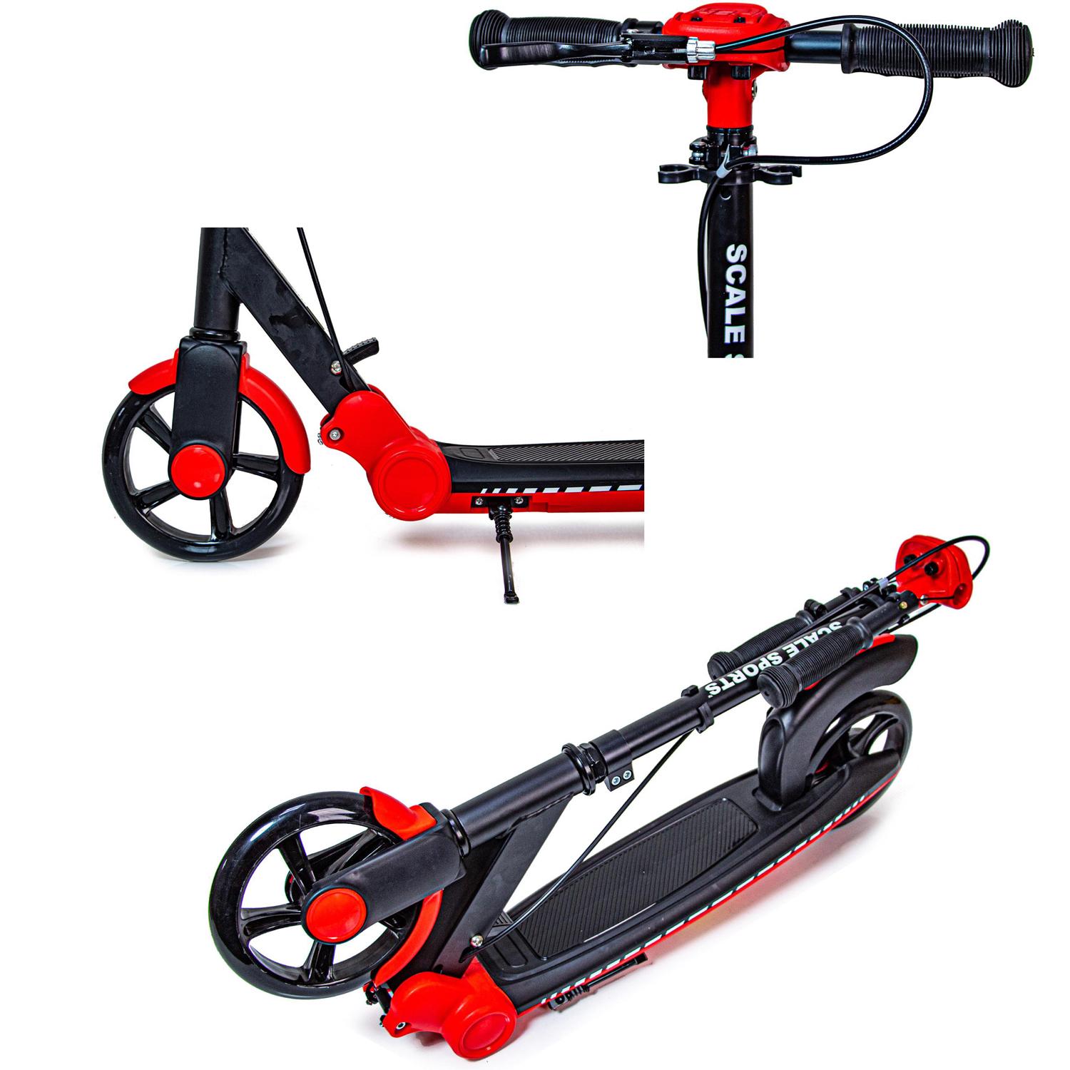 Самокат двоколісний складаний Scale Sports SS-91 з ручним гальмом Black/Red (1309131214) - фото 2 Самокат двоколісний складаний Scale Sports SS-91 з ручним гальмом Black/Red (1309131214) - фото 2
