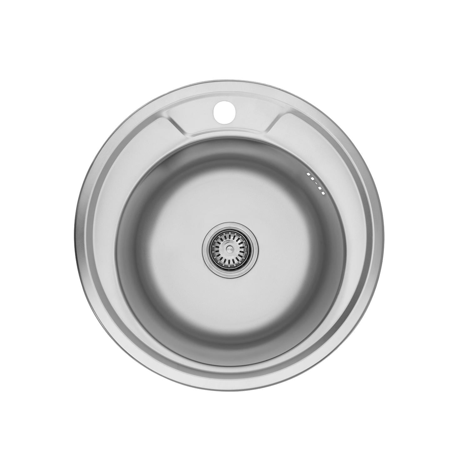 Мойка для кухни Kroner KRP Satin 490 0,8 мм (CV022766)