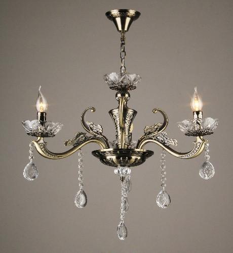 Люстра Sirius на три плафона под лампу Е14 Бронзовый (В N3257/3)