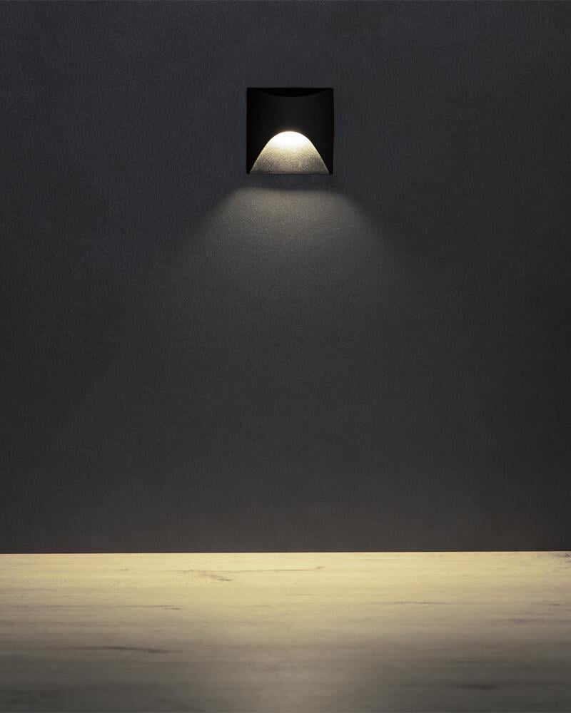 Світильник для підсвітки сходів/коридору Kanlux 39139 Exin LED 1x2,5W 4000K 50Lm IP65 Чорний (39139) - фото 2