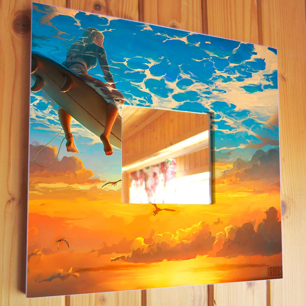 Зеркало декоративное Сквозь воду 260х260 мм (M03823) Зеркало декоративное Сквозь воду 260х260 мм (M03823)