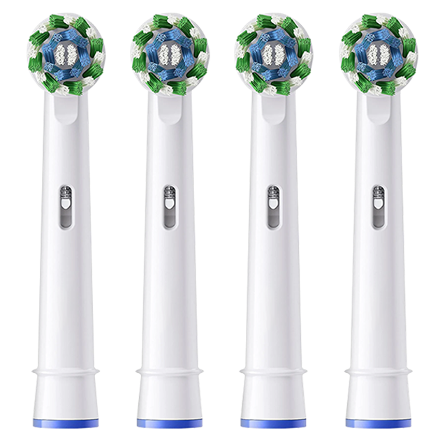 Насадки совместимые с электрической зубной кистью Oral-B Pro Cross Action White 4 шт.