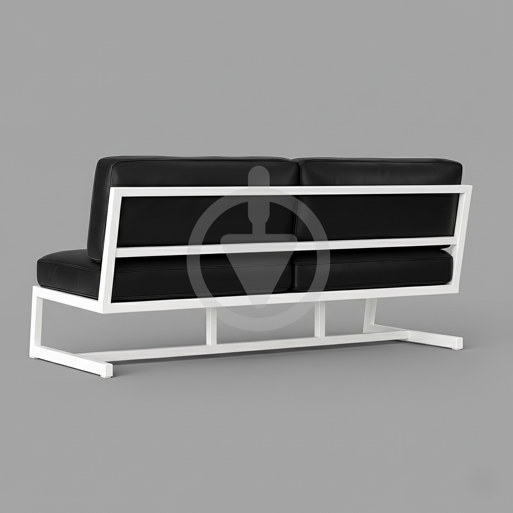 Диван металевий AVVS tech Атлас вуличний лофт екошкіра 156 см Чорний/Білий (30222932) - фото 3 Диван металевий AVVS tech Атлас вуличний лофт екошкіра 156 см Чорний/Білий (30222932) - фото 3