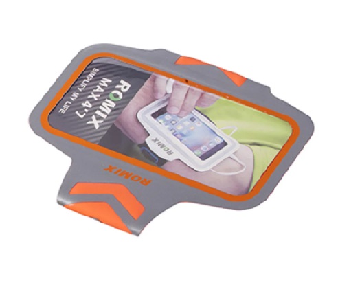 Чехол наручный Romix RH17-5.5 с сенсорным экраном ультратонкий отражающий свет Оранжевый