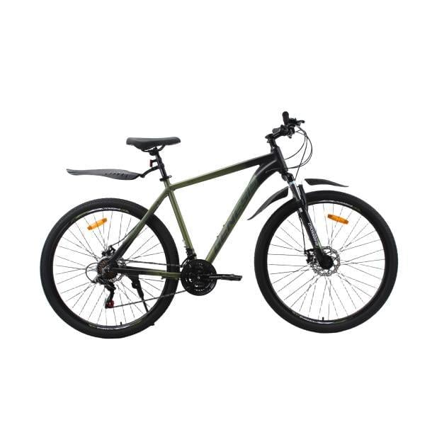 Велосипед Crossbike Genesis 29" 21" Чорний/Зелений (611)