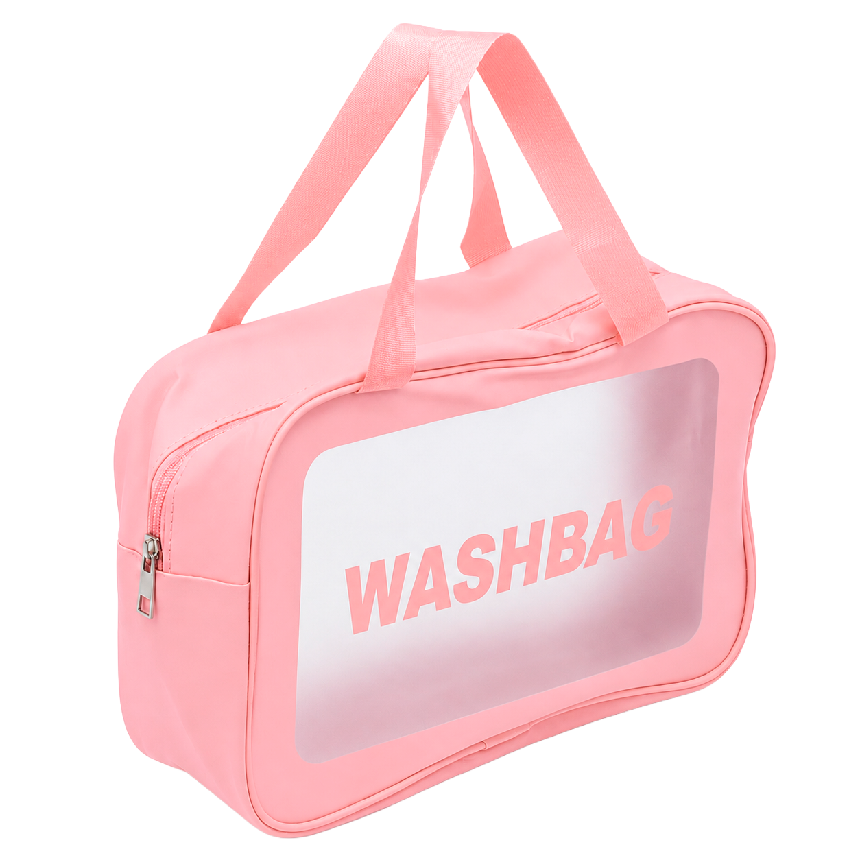 Косметичка дорожня Washbag R91535-L з ПУ 1 відділення на блискавці 31х21х15 см Рожевий