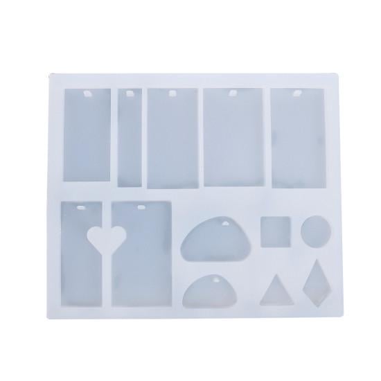 Форма для эпоксидной смолы Finding микс подвесок 14,7 x 12,3 см Белый (23194764)