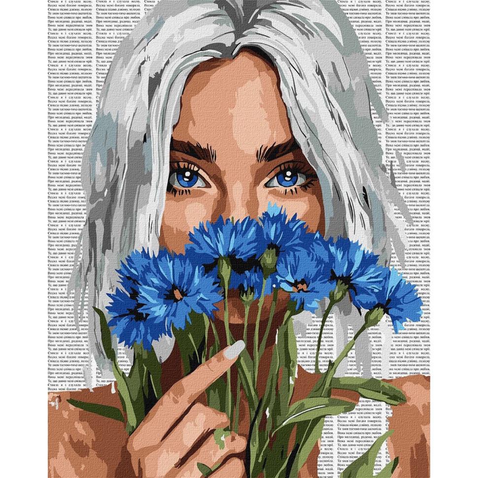 Картина по номерам Ideyka KHO8584 Красочная поэзия Васильки 40х50 см (2746681477)