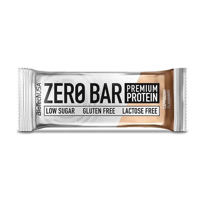 Протеиновый батончик 20 г белка без добавленного сахара BioTech Zero Bar 50 г Капучино