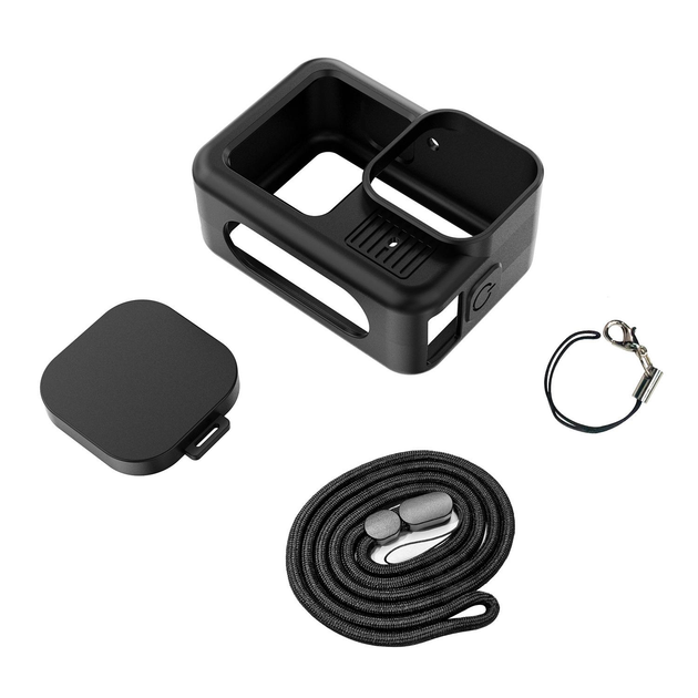 Чехол для GoPro Hero 13 Black силиконовый защитный ремешок/крышка Черный (2680169983)