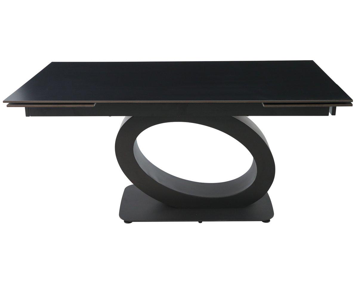 Стол Intarsio Ovidio Ceramic 160/240x90 см Черный матовый (OVIDIO160BL) - фото 3 Стол Intarsio Ovidio Ceramic 160/240x90 см Черный матовый (OVIDIO160BL) - фото 3