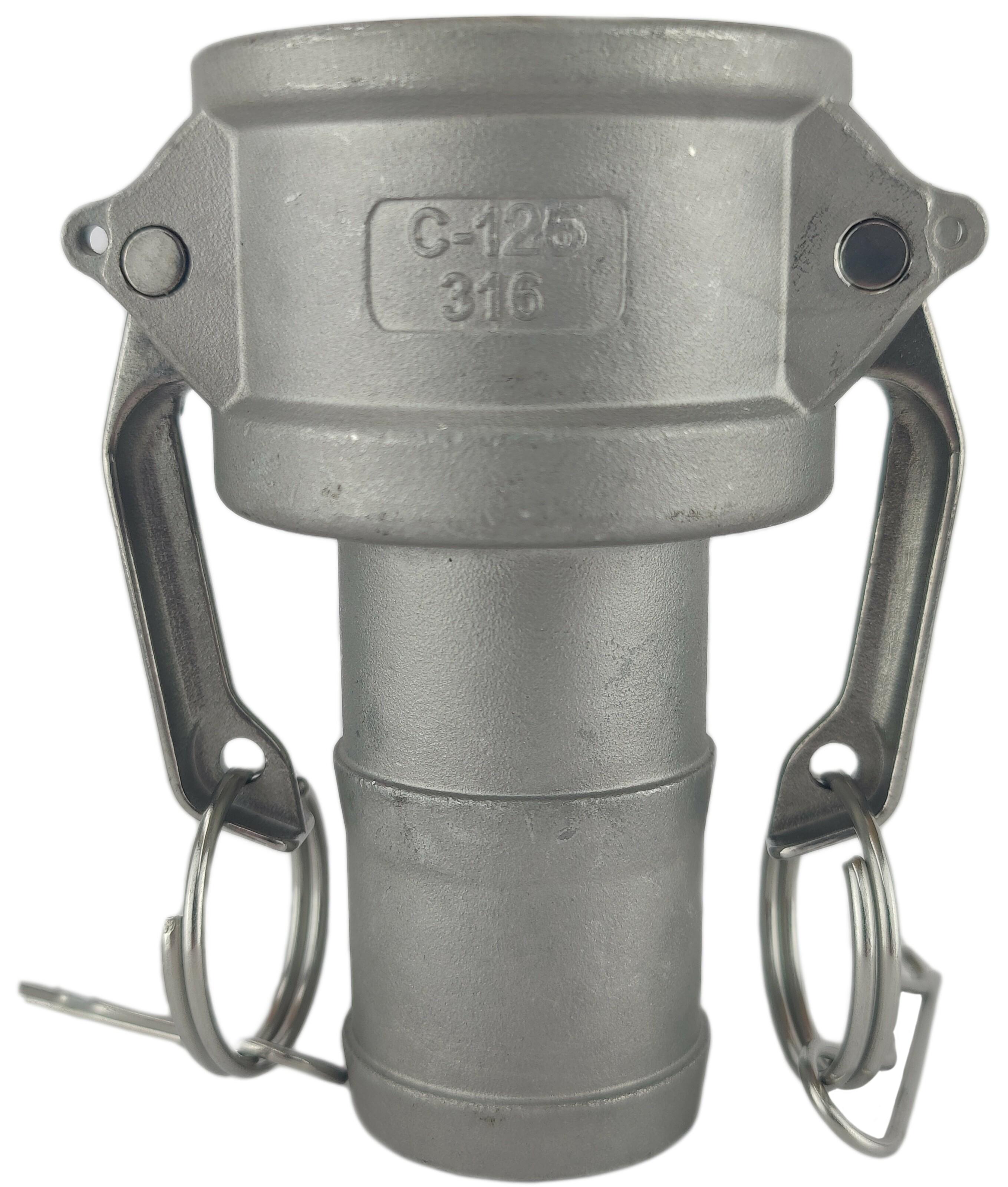 Муфта camlock под рукав 32 мм нержавеющая сталь C-125 1 1/4" (50222020)