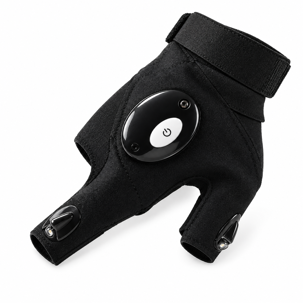 Перчатка-фонарь GLOVE LITE со светодиодами на пальцах Черный (37078)