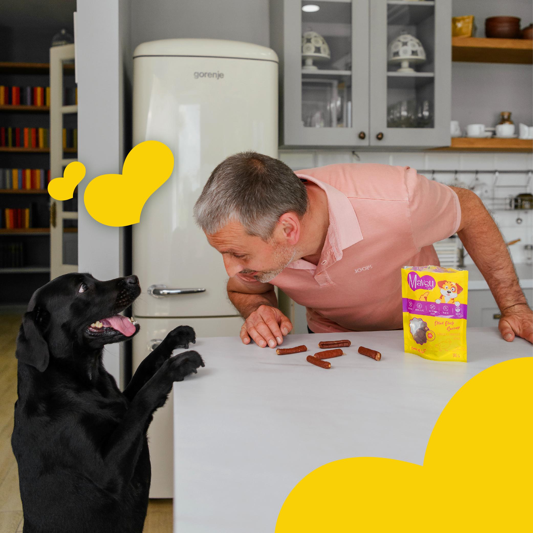 Ласощі для собак MAVSY Duck sausage for dogs Сосиски з ароматної качки 100 г (13501961) - фото 5