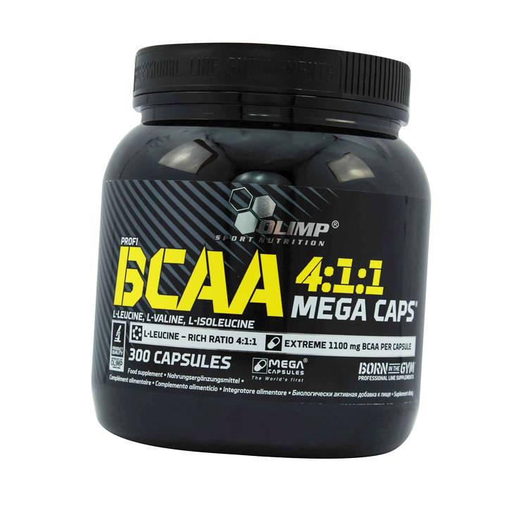 Аминокислота BCAA BCAA 4:1:1 Mega Caps 300 капс. (28283006)