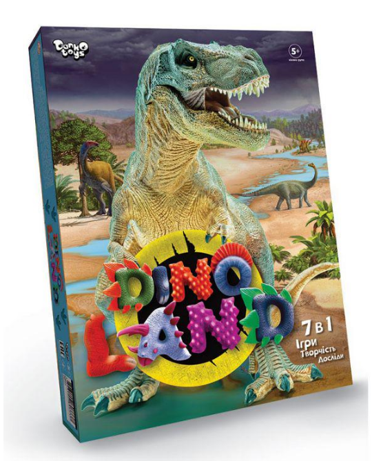 Настільна гра Danko Toys Dino Land 7в1 Різнокольоровий (SR-113-N-673)