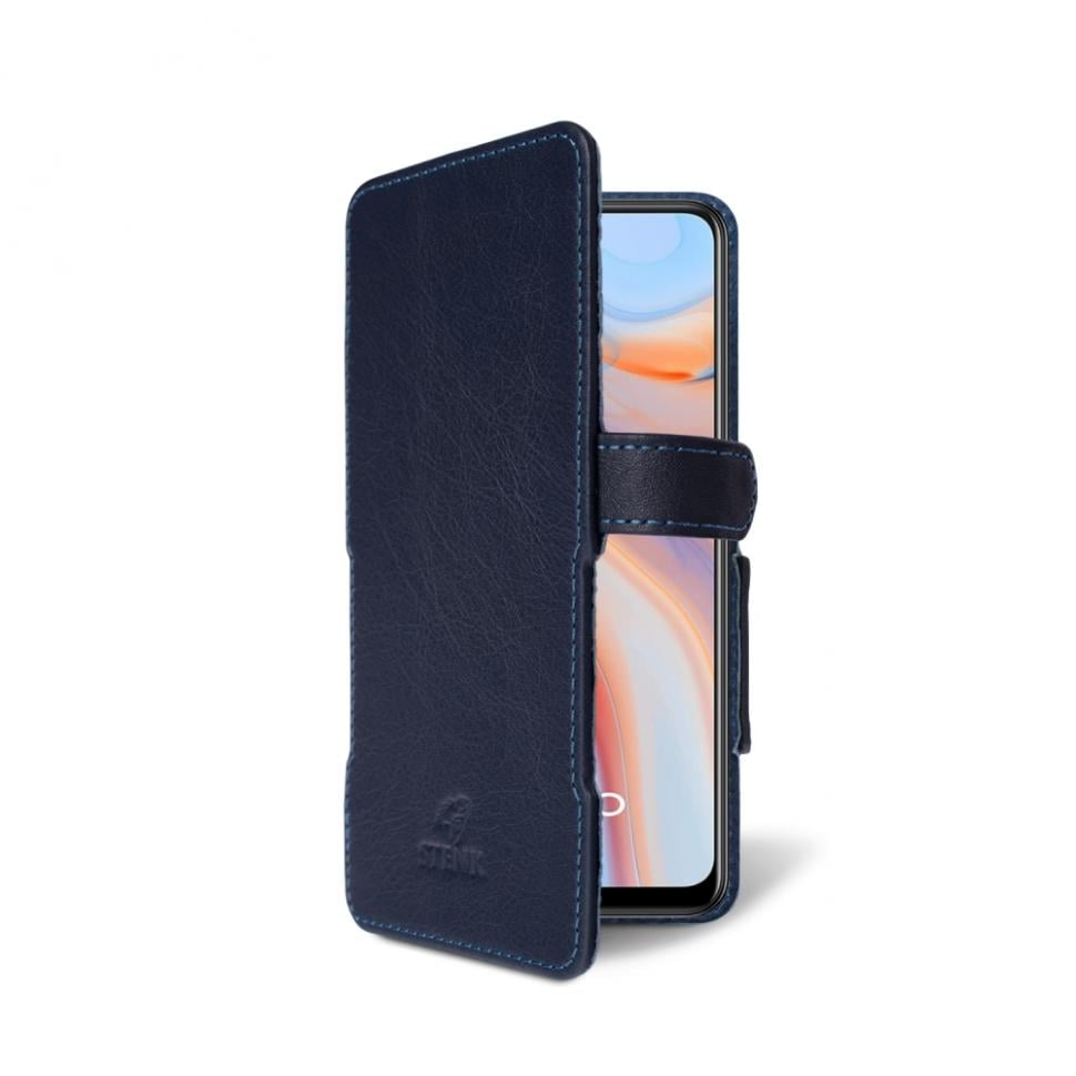 Чехол книжка Stenk Prime для OPPO Reno4 5G Синий (69068)