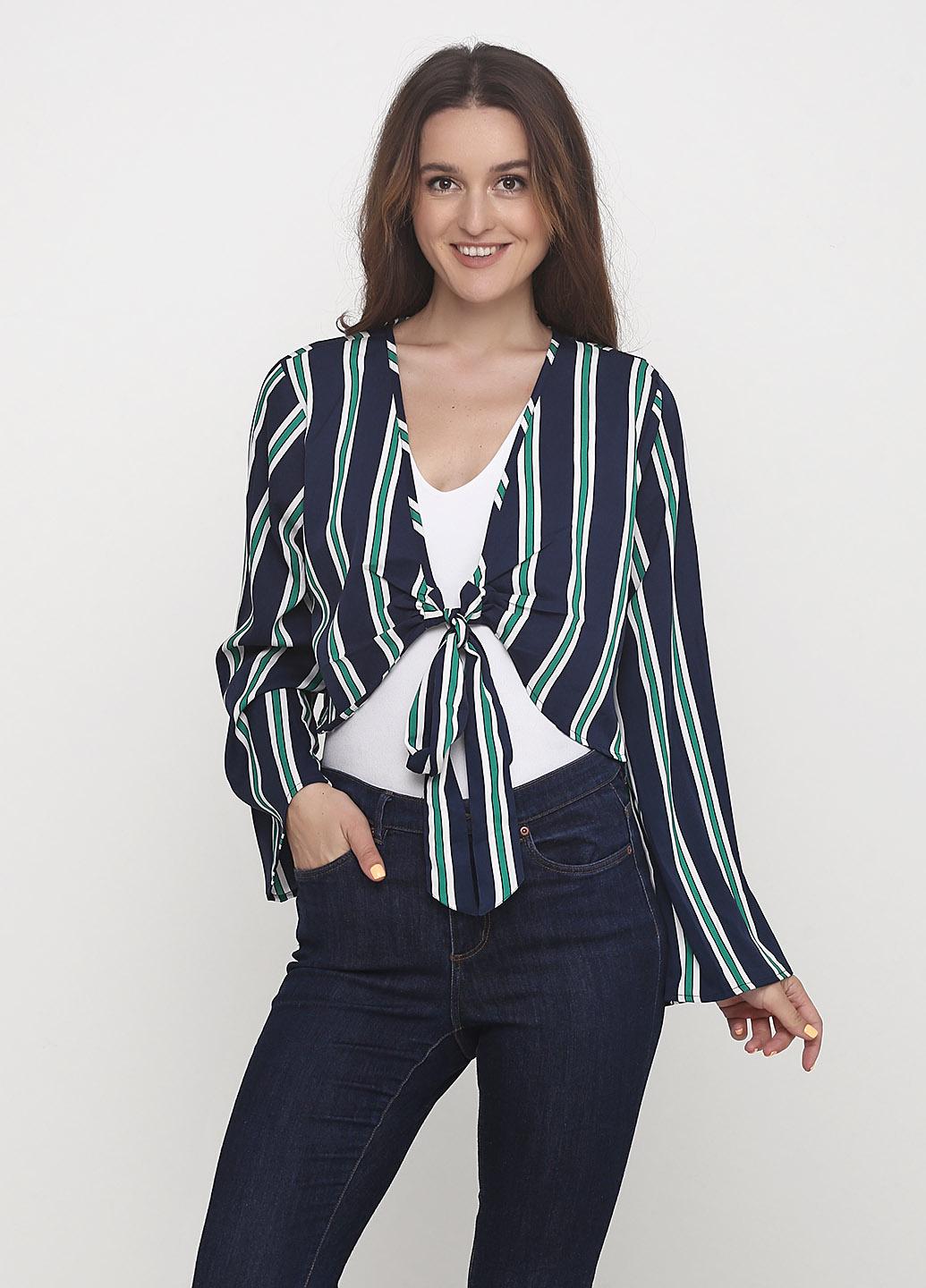 Блузка Boohoo 42 Синий (2000000542836)