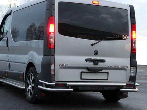 Задняя защита AK-Special CAN для Renault Trafic 2001-2015 гг. нержавеющая сталь Хром